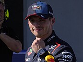 Max Verstappen odstartuje do Velké ceny Emilia Romagna z pole position.