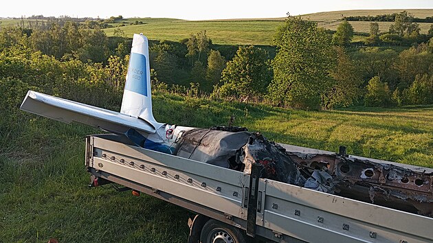 Pi pádu dvoumístného letadla Skyleader 600 v pondlí 13. kvtna v katastru...