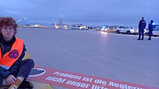Aktivisté zablokovali provoz mnichovského letit. (18. kvtna 2024)
