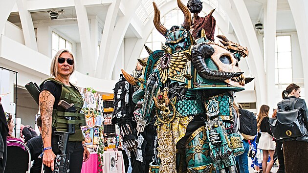 Na Animefest na brněnsk&eacute;m v&yacute;stavi&scaron;ti se sjeli fanou&scaron;ci komiksů, filmů i poč&iacute;tačov&yacute;ch a deskov&yacute;ch her. Někteř&iacute; d&aacute;vali na odiv sv&eacute; kost&yacute;my.