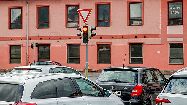 Křížení ulice Mánesovy a B. Němcové