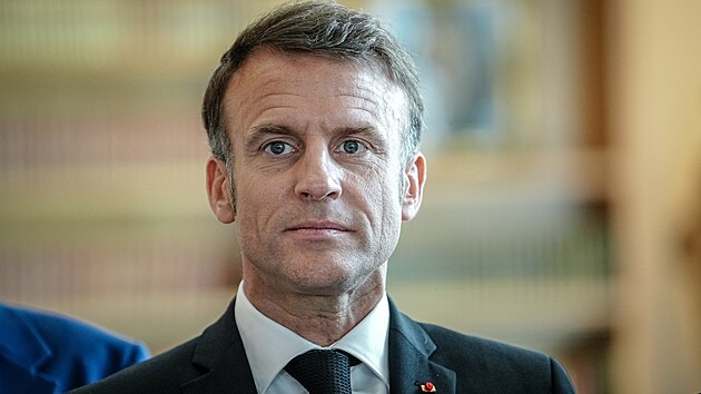 Francouzský prezident Emmanuel Macron ve středu zahájil třídenní oslavy 80. výročí vylodění spojenců v Normandii. (5. června 2024)