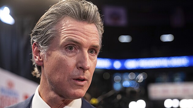 Kalifornský guvernér za demokraty Gavin Newsom