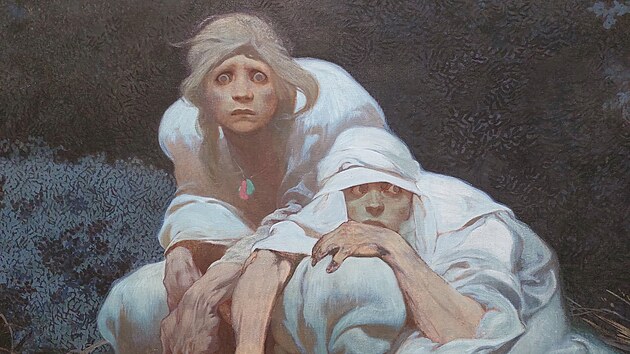 Originál jednoho z obrazů Muchovy Slovanské epopeje