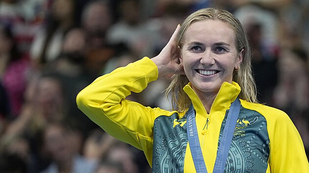 Ariarne Titmusová s olympijským zlatem z Paříže z trati 400 metrů volný způsob