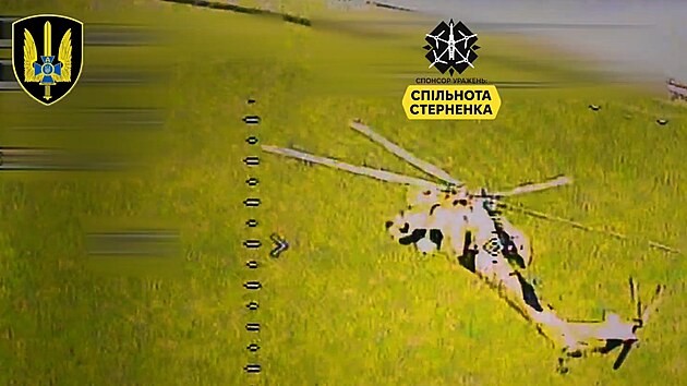 Ukrajinci sestřelili ruský vrtulník Mi-28 dronem