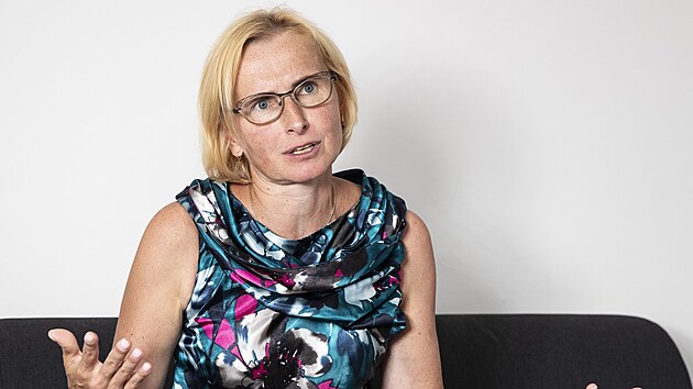 Šéfka KSČM a koalice Stačilo! Kateřina Konečná. (31. srpna 2024)