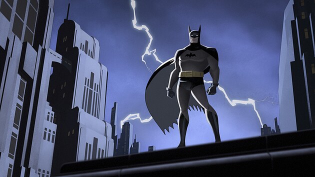 Batman má v téhle verzi oblek bez špičatých rukavic.