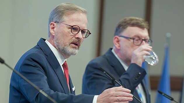 Tisková konference vlády k rozpočtu ČR. (25. září 2024)