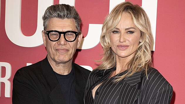 Marc Lavoine a Adriana Sklenaříková (Paříž, září 2024)