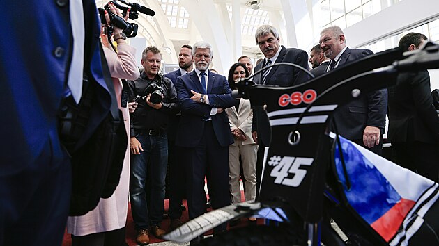Prezident Petr Pavel navštívil Mezinárodní strojírenský veletrh v Brně. (9.10.2024)