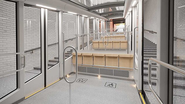 Vizualizace nové lanové dráhy na Petřín