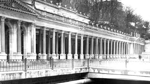 Mlýnská kolonáda v 80. letech 20. století.