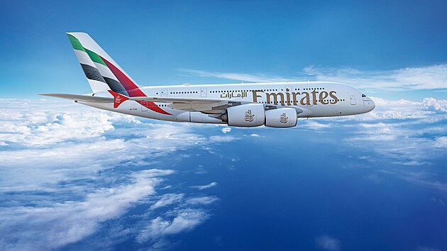 Po dlouhých čtyřech letech se na linku Dubaj–Praha vrací legendární A380 společnosti Emirates. (1. října 2024)