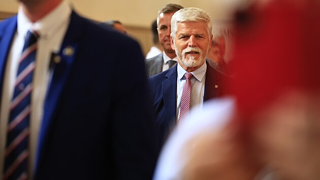 Prezident Petr Pavel na konferenci Sdružení místních samospráv ve Valticích. (10. října 2024)