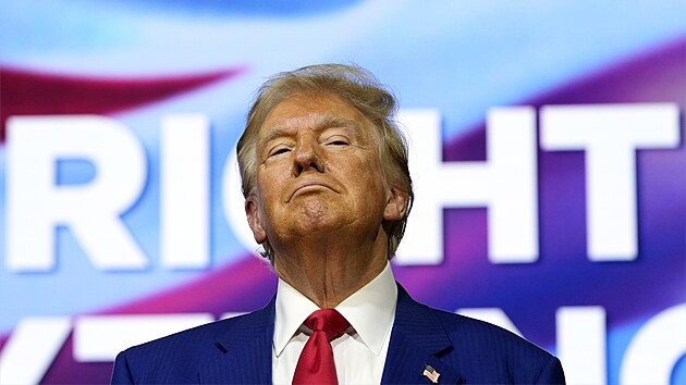 Donald Trump na mítinku ve městě Oaks v Pensylvánii (14. října 2024)