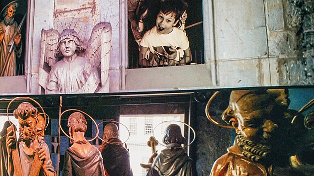 Výstava Praga Magica na Staroměstském náměstí.