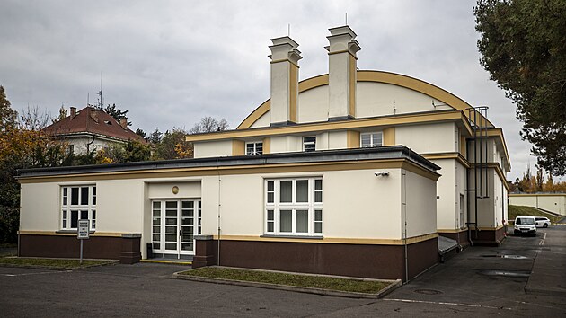 Pražský vodojem Bruska, kde vodohospodáři cvičili reakci na blackout v metropoli (31. října 2024)