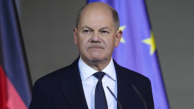 Německý kancléř Olaf Scholz oznamuje vyhazov Christiana Lindnera z vlády (6. listopadu 2024)