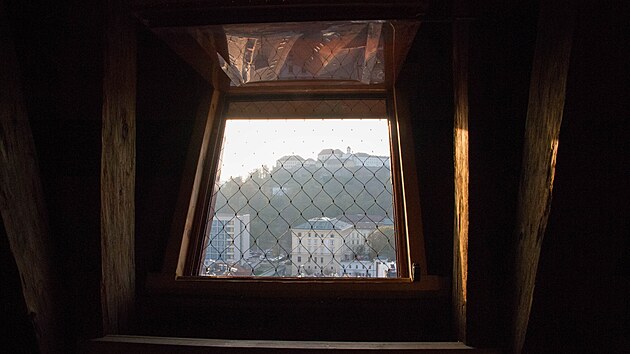 Výhled z věže kostela svatého Jakuba v Brně (listopad 2024)