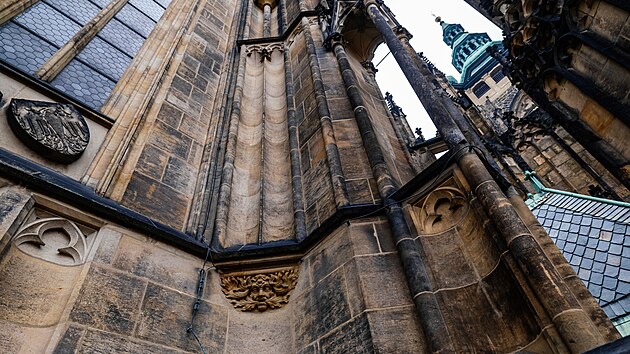 Letošní část oprav katedrály svatého Víta končí. (12. listopadu 2024)