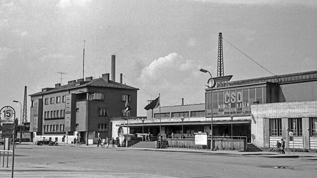 Železniční stanice Kolín (4. května 1968)