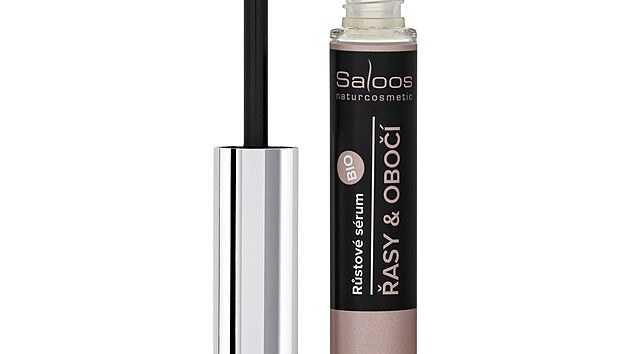 Růstové přírodní intenzivní sérum pro růst řas a obočí Saloos silně vyživuje řasy již od kořínku a dokonale je regeneruje, cena 184 Kč