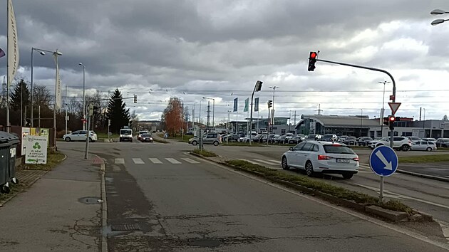 Na křižovatku ulic Nemanické, Okružní a Pražské třídy bude ústit severní spojka.