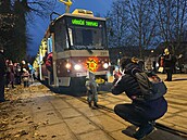 Do plzeňských ulic vyjela vánoční tramvaj. (1. prosince 2024) Do plzeňských ulic vyjela vánoční tramvaj. (1. prosince 2024)