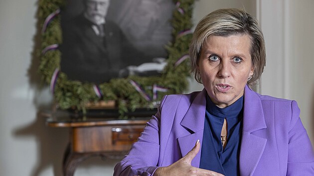 Šéfka senátorského klubu ANO Jana Mračková Vildumetzová (3. prosince 2024)