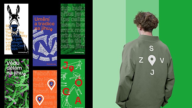 V základní verzi je bílý nápis na zeleném poli. Jako doplňkové máme šedou, černou a bílou barvu. Vzhledem k tomu, že celý kraj je pestrobarevný, do vizuálu jsme navrhli širokou škálu dvanácti dalších barev. Nechtěli jsme se uzavírat jen do jedné,“ vysvětlila Klára Kvízová.