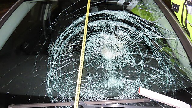 Střet chodce s autem na přechodu ve Střelecké ulici v Hradci Králové (4. prosince 2024)