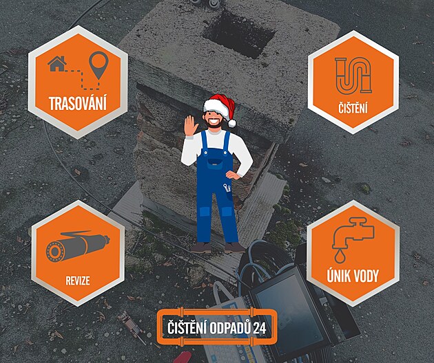 Nečekaný únik vody nebo ucpaný odpad? My vás zachráníme i o Vánocích