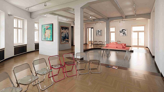 Tak bude vypadat hala v přízemí.