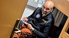 Matyáš Šanda v zázemí stanice J.G. Mendela na ostrově Jamese Rosse