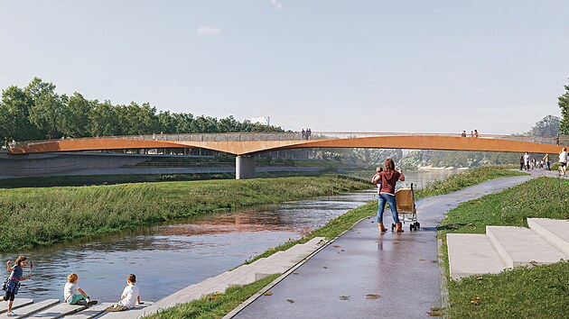 Vítězem architektonické soutěže na novou lávku přes Vltavu, která by měla propojit areál Výstaviště a Jiráskovo nábřeží, je sdružení společnosti MDS projekt a Prokš Přikryl architekti. Porota složená ze zástupců měst a nezávislých odborníků na mostní konstrukce a architekturu jej vybrala v konkurenci dalších 20 návrhů.