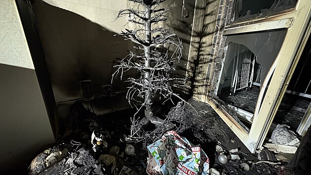 Hasiči zasahovali při požáru vánočního stromku v bytě v Praze 4. (24. prosince 2024)