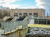 Malá vodní elektrárna Planá stojí na Vltavě mezi budějovickou čtvrtí Rožnov a... Malá vodní elektrárna Planá stojí na Vltavě mezi budějovickou čtvrtí Rožnov a...