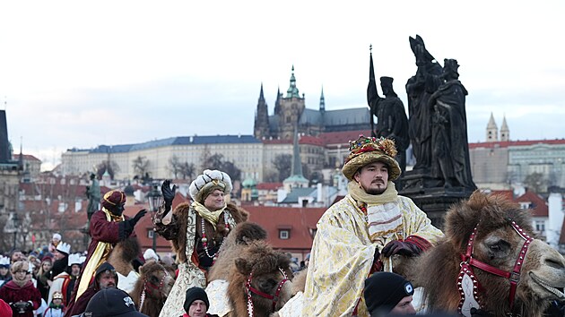 Tříkrálový průvod prošel Prahou (3. ledna 2025)