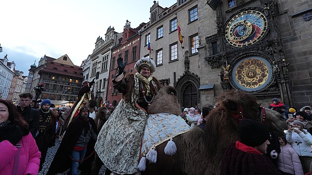 Třékrálový průvod prošel Prahou ( 3. ledna 2024)