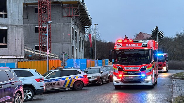 Zásah v ulici Komárkova na Praze 4 (8. ledna 2025)