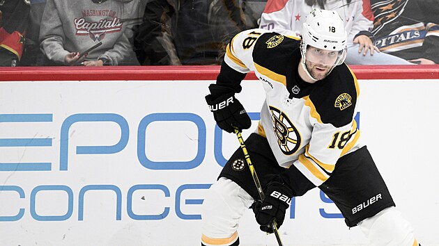 Pavel Zacha v dresu Boston Bruins