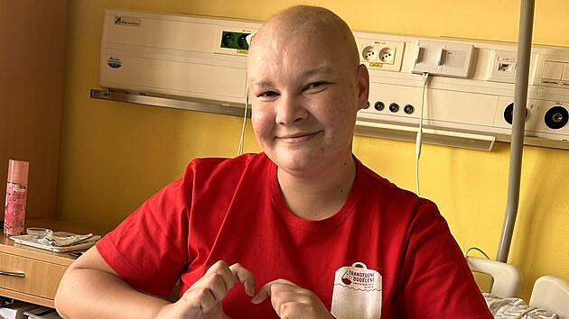 Snímek Kristýny pořízený během léčby.