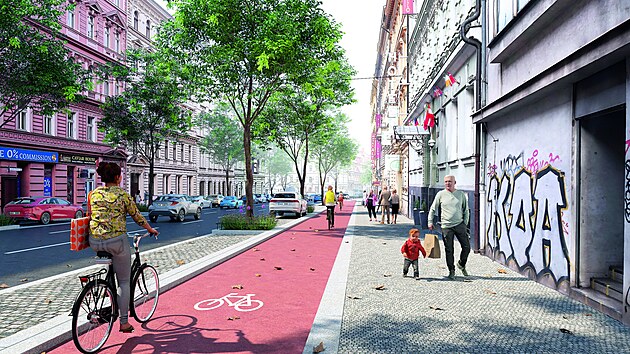 Návrh úseku Legerovy ulice