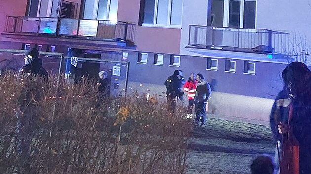 Plameny se objevily v bytě v sedmém patře třináctipatrového panelového domu v ulici Průběžná na Pražském sídlišti v Českých Budějovicích.
