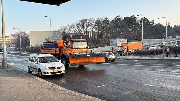 V pražských Modřanech došlo k havárii vodovodu. (5. února 2025)