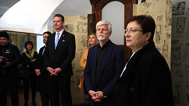 Během druhého dne své návštěvy jižní Moravy zavítal prezident Petr Pavel také do Masarykova muzea v Hodoníně. (26. února 2025)