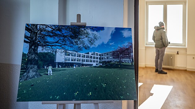 Z domu se zachovají jen nosné stěny. Areál psychiatrie se trojnásobně zvětší. (19. února 2025)