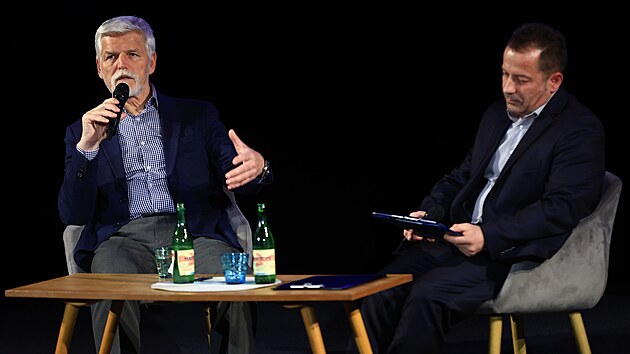 Prezident Petr Pavel v Břeclavi debatoval s občany. (25.2.2025)