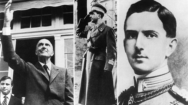 Umberto II. na koláži dobových snímků